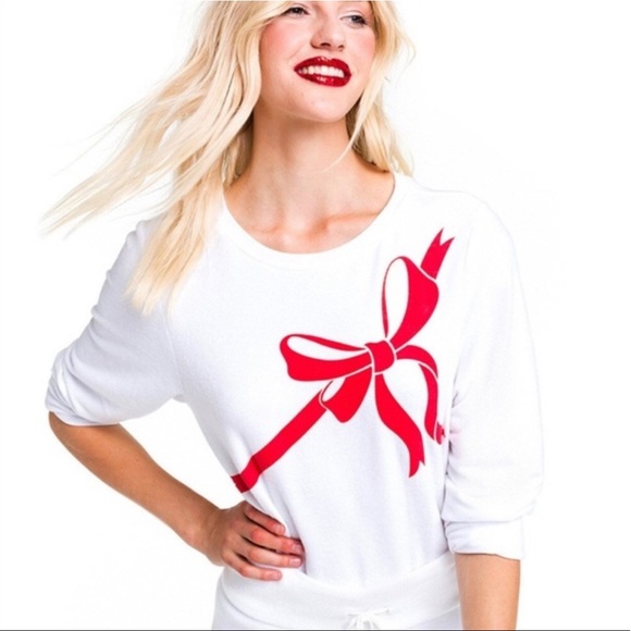 Wildfox Tops - NWT Wildfox Gift Wrap Baggy Beach Jumper M